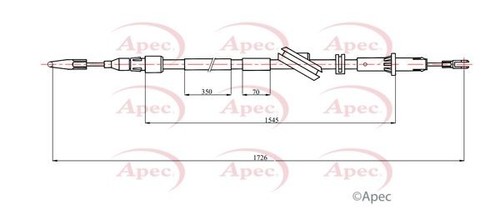 Apec rear right - apec, brake