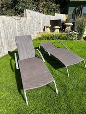 garden furniture rattan sun lounger