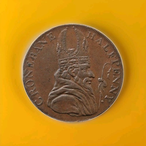 1789 cronebane halfpenny - 1789,