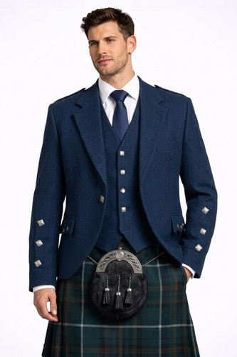 Scottish navy blue argyle - scottish,