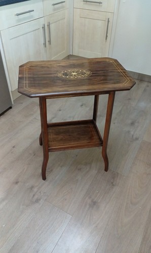 Edwardian rosewood side table