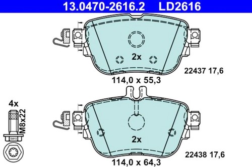 Disc ceramic brake - brake, set