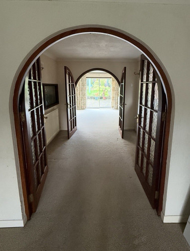 Arched double french door - french,