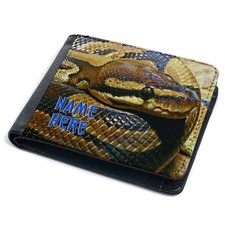 Personalised snake wallet mens - personalised,
