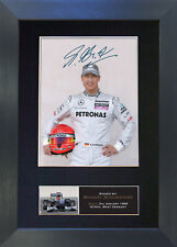 #425 MICHAEL SCHUMACHER Signed Mounted Reproduction Autograph Photo Prints A4