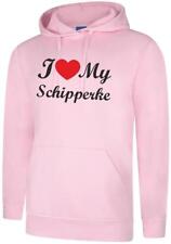 I Love My Schipperke Dog Gift Present Unisex Hoody Hoodie Hooded Sweatshirt