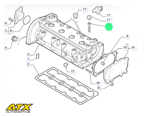 Cylinder head cam cover - cylinder,