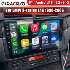 For BMW 3-series E46 1998-2006 2+64G Carplay Android 15 Car Radio Stereo GPS BT