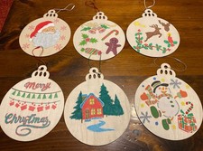 Set Of 6 Large Wooden