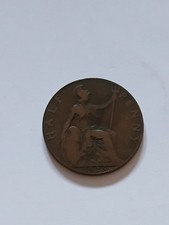 1925 H'penny...Brittania...George V...pre Decimal coin...used condition