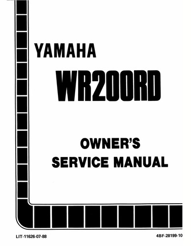 1992 yamaha wr200rd - 1992,