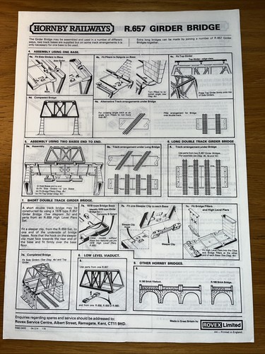 Hornby railways instruction - railways,