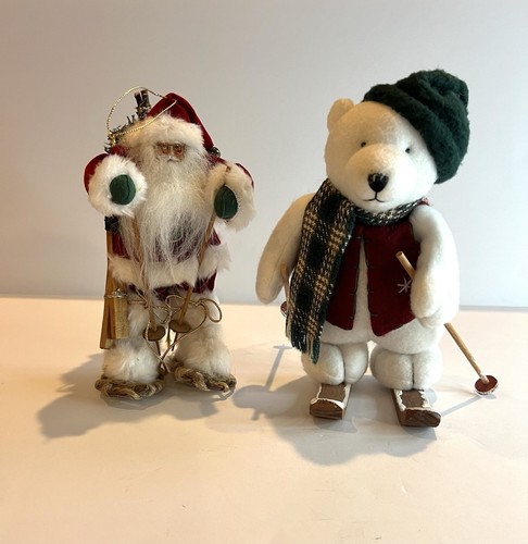 Set santa ornament snow - set,