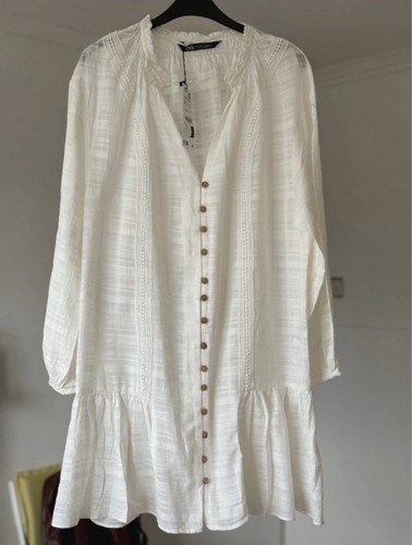 Zara white shirt mini - zara, dress