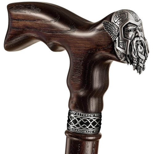 Handmade viking walking cane - viking,