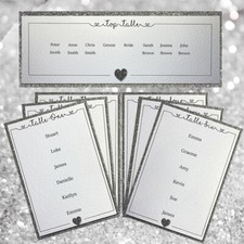 DIY Wedding Table Plan Cards -