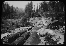 Magic Lantern Slide 20000 BAGS OF COAL PACIFIC COAST COAL CO C1910 PHOTO CANADA 