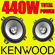 KENWOOD 440W TOTAL DUALCONE 4 INCH 10cm CAR DOOR/SHELF COAXIAL SPEAKERS PAIR
