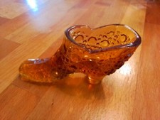 Amber Coloured Patterned Glass