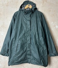 Women’s Lands End PVC Jacket / Size 14-16 / Fleece Lined