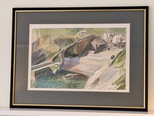 Original Cornish Painting, Sheltered Harbour, Signed & Framed,