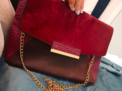Aldo burgundy colourblock - aldo,