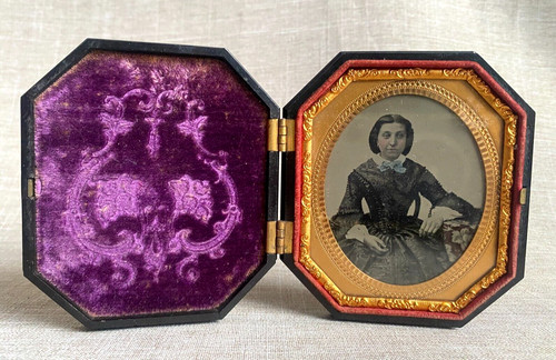 Antique 1850s victorian woman - 1850s,