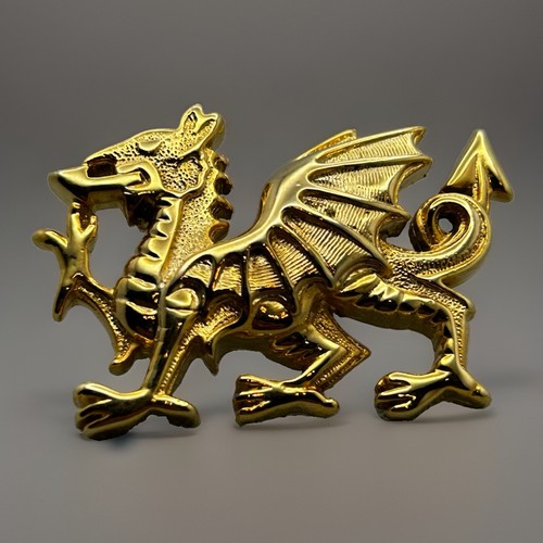 Vintage welsh dragon brooch - welsh,