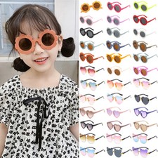 Kids Flower Shape Cute Round Sunglasses Girls Baby Children Toddler Shade UV400*