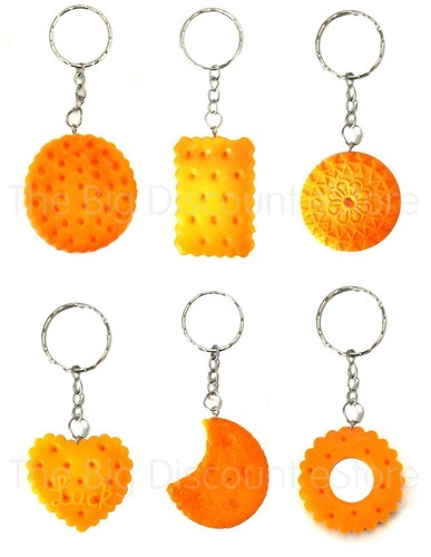 Biscuit keyring novelty - biscuit,