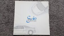 PANTHER SOLO EM25 CONCEPT CAR SALES BROCHURE 1980'S