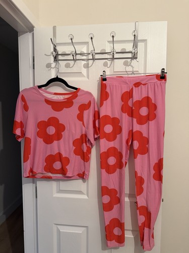 Primark flower pyjamas worn - flower, pyjamas.