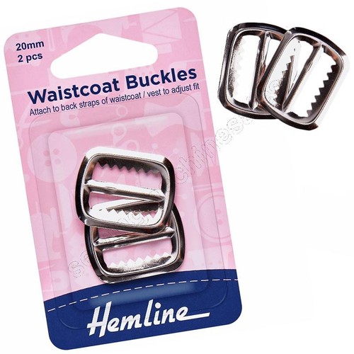 Silver waistcoat buckle - silver,