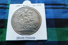 1896 Victorian Silver Crown (Ag .925)  Queen Victoria pre 1920
