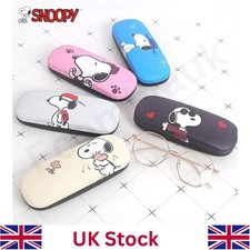 1 x Colourful SNOOPY Hard Shell Glasses Case PEANUTS Spectacle Case Grey