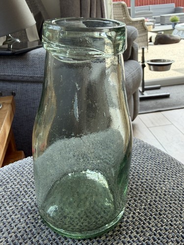 Vintage old green glass - , 1/3