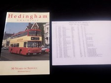 Hedingham Omnibuses 30 Years of Service 1960-1990 buses transport history photos
