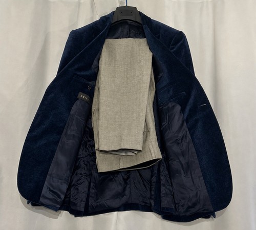 Reiss blue velvet - velvet, &
