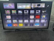 Panasonic 48" 3D Smart TV     TX-48AS640B LED With Remote and Stand- Fault