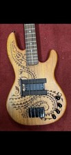 Luna Tattoo Style  Electric Base Guitar