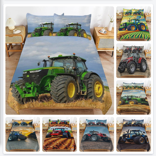 Farm tractor duvet cover - tractor,