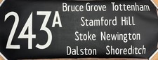 1984 London RM bus blind Destination 243A Tottenham Shoreditch Stoke Newington