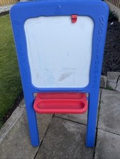 2 in 1 Kids Plastic Easel -Chalk Board Whiteboard For Children By ELC