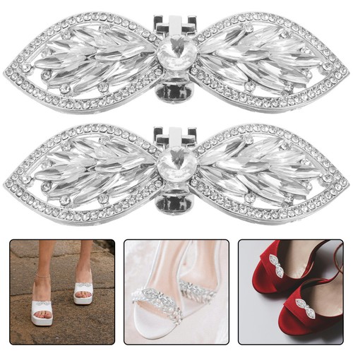 2pcs clip rhinestone - rhinestone, shoe