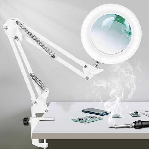 Magnifying glass desk lamp - glass,