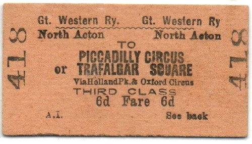 Great western railway ticket - railway,