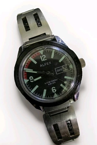 Vintage alfex diver - swiss, made