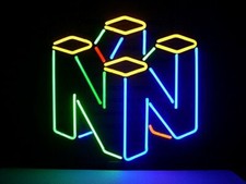 New Nintendo 64 Game Room Neon Light Sign 20"x16" Beer Cave Gift Bar Real Glass