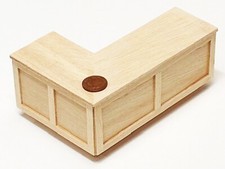 Dolls House Wood Bar Counter