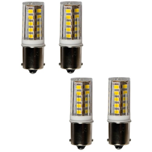 Four ba15s white - led, for